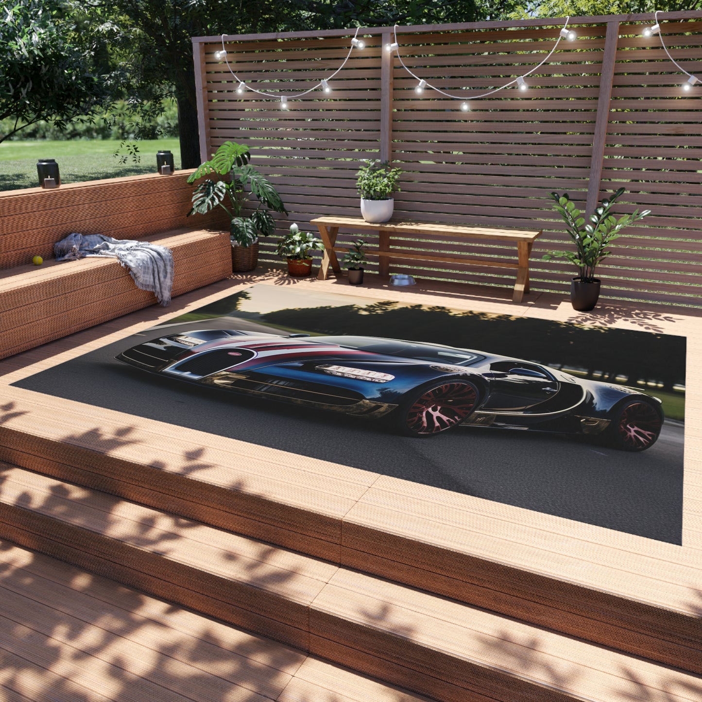 Outdoor Rug  Bugatti Flag American 1