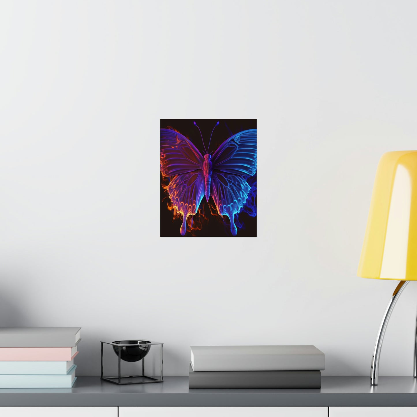 Premium Matte Vertical Posters Thermal Butterfly 1