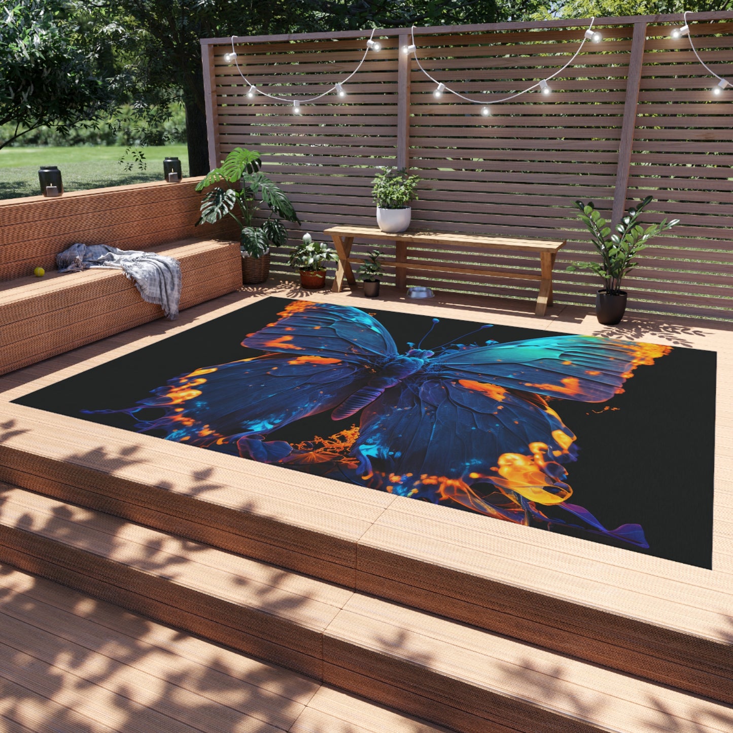 Outdoor Rug  Thermal Butterfly 3