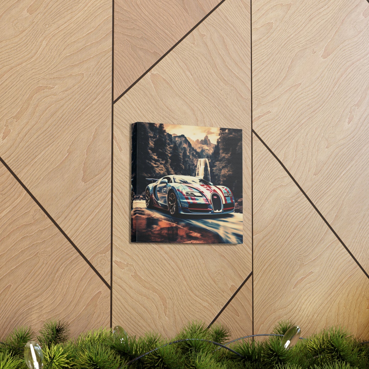 Canvas Gallery Wraps Bugatti Waterfall 1