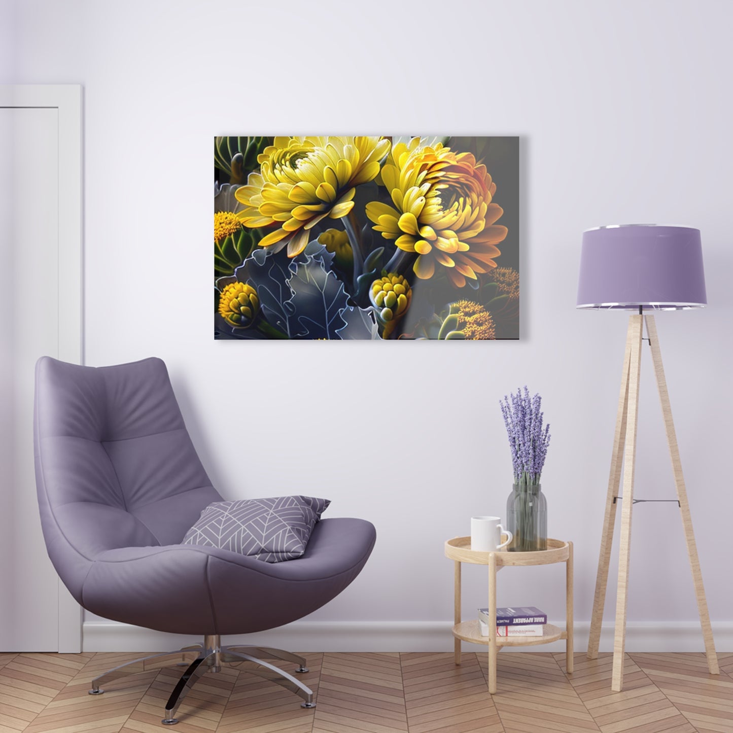 Acrylic Prints Yellow Hermosas Flores Amarillas 1