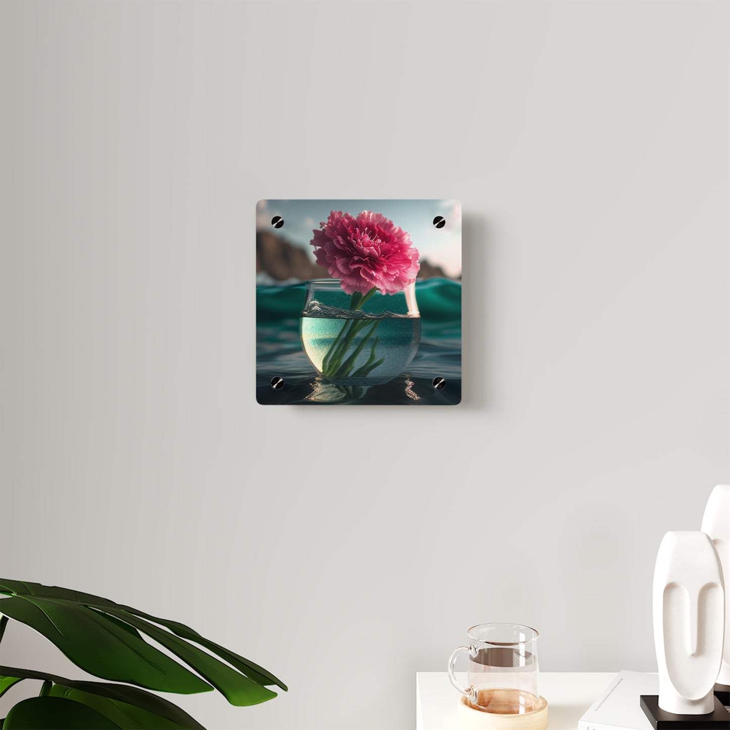 Acrylic Wall Art Panels Carnation 1