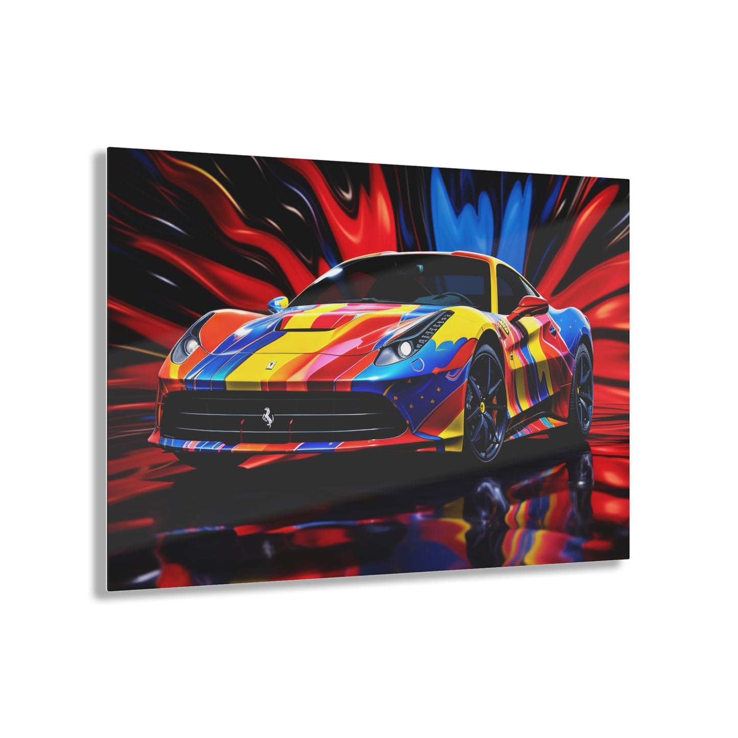 Acrylic Prints Hyper Colorfull Ferrari 1