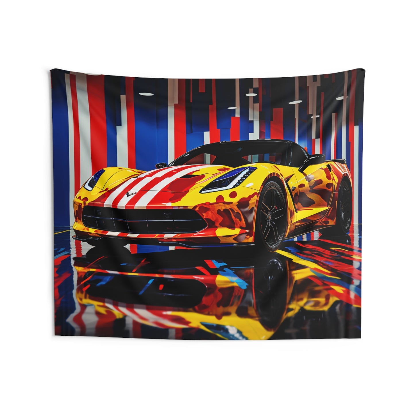 Indoor Wall Tapestries Macro Flag Ferrari 4