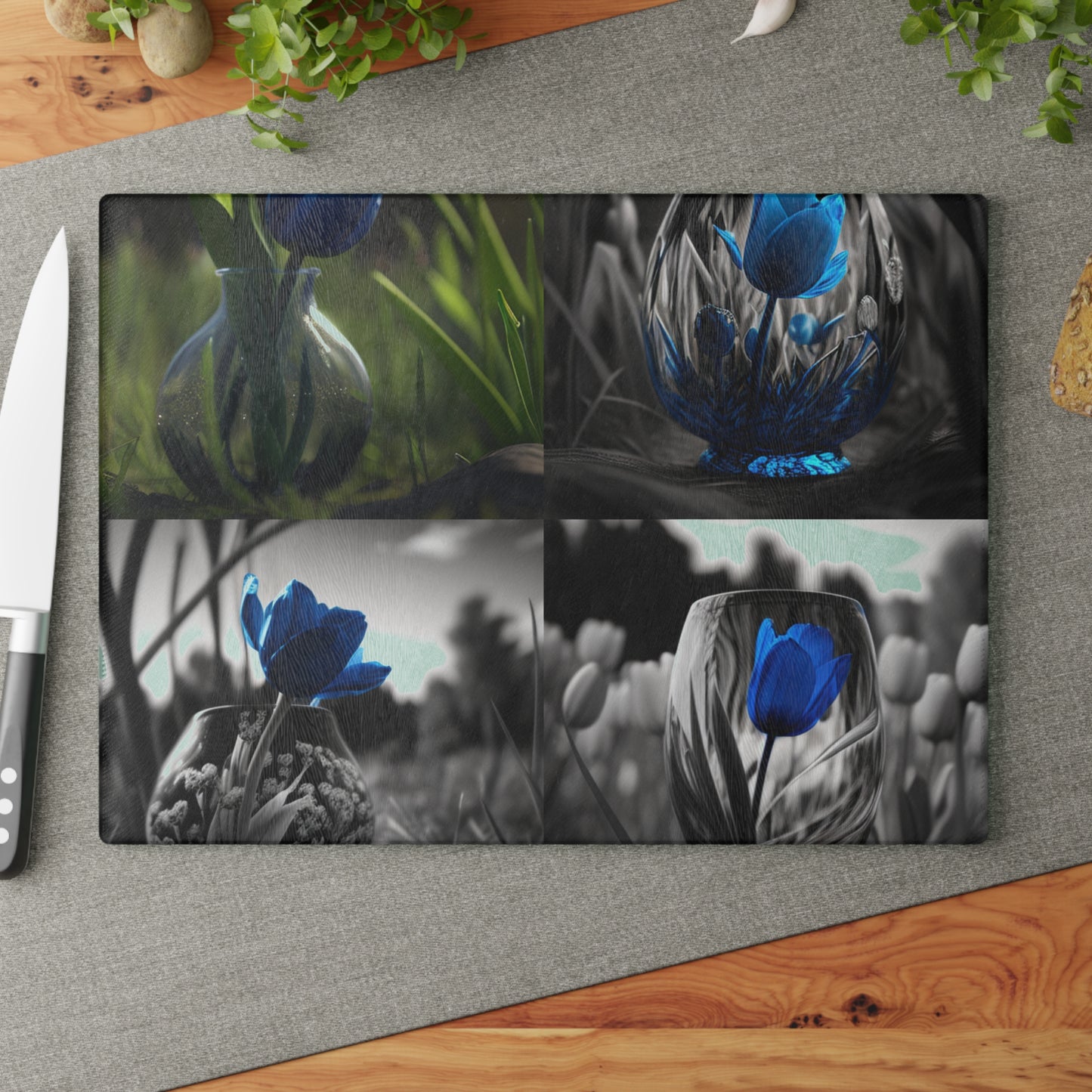 Glass Cutting Board Tulip 5