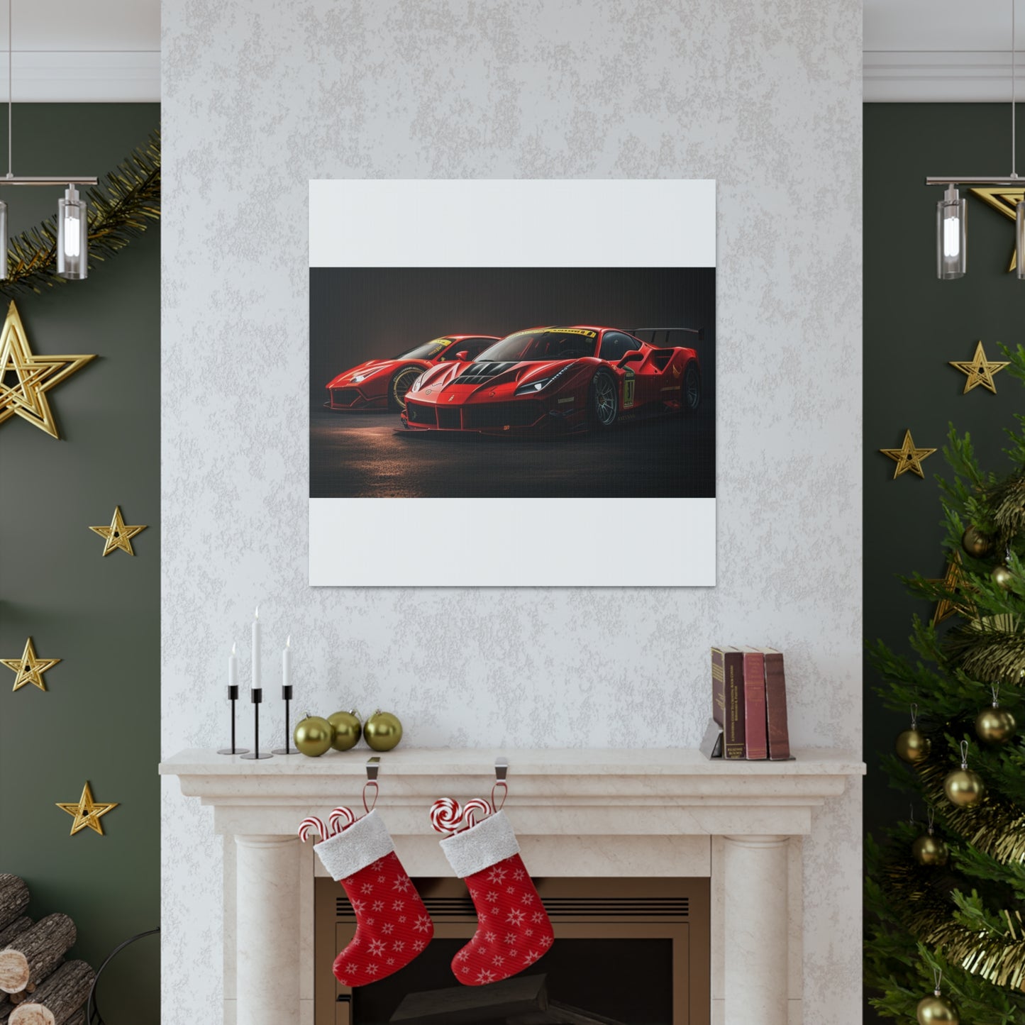 Canvas Gallery Wraps Ferrari Red 4