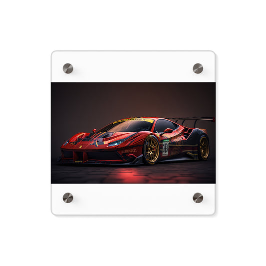 Acrylic Wall Art Panels Ferrari Red 1