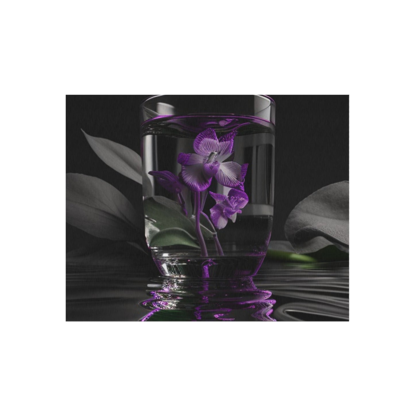 Outdoor Rug  Purple Orchid Glass vase 1
