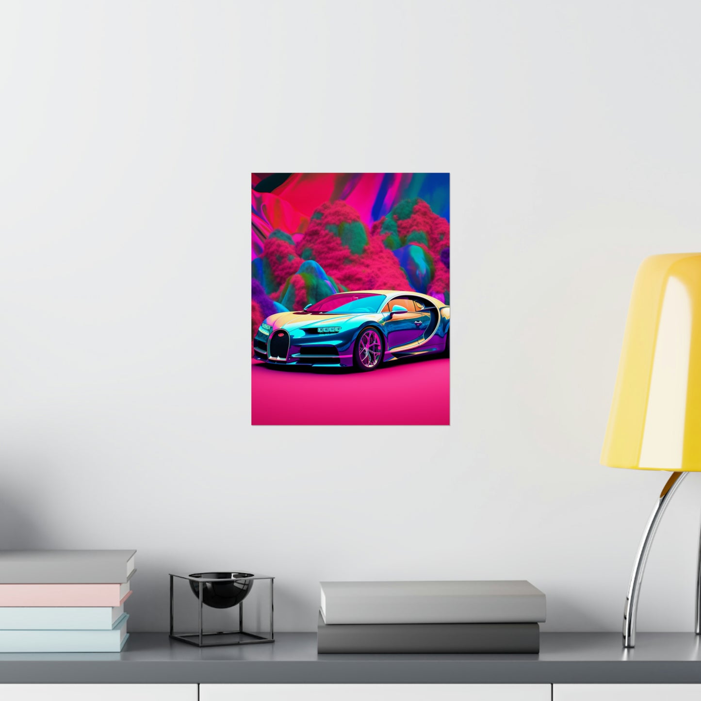 Premium Matte Vertical Posters Florescent Bugatti Flair 4