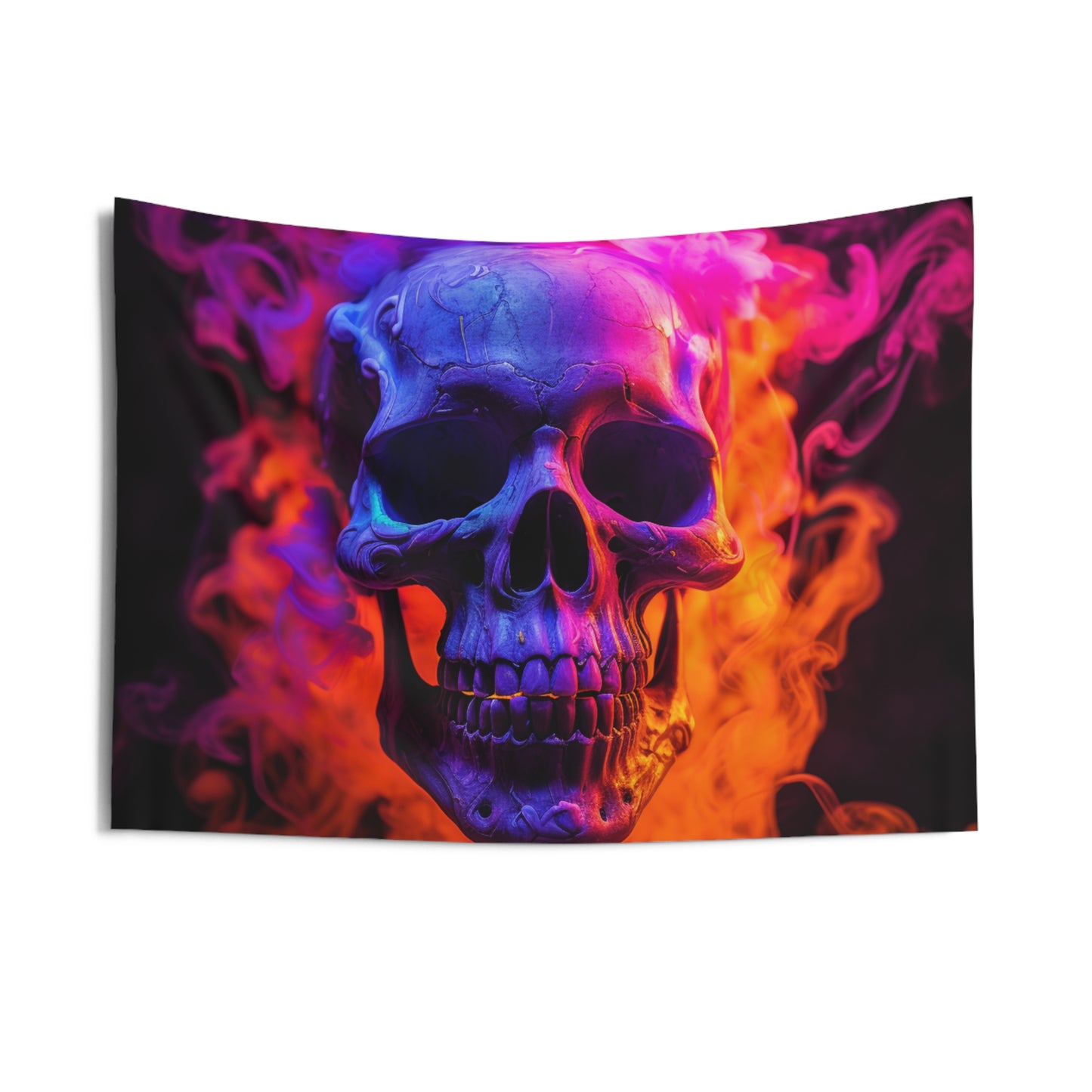 Indoor Wall Tapestries Macro Skull 4