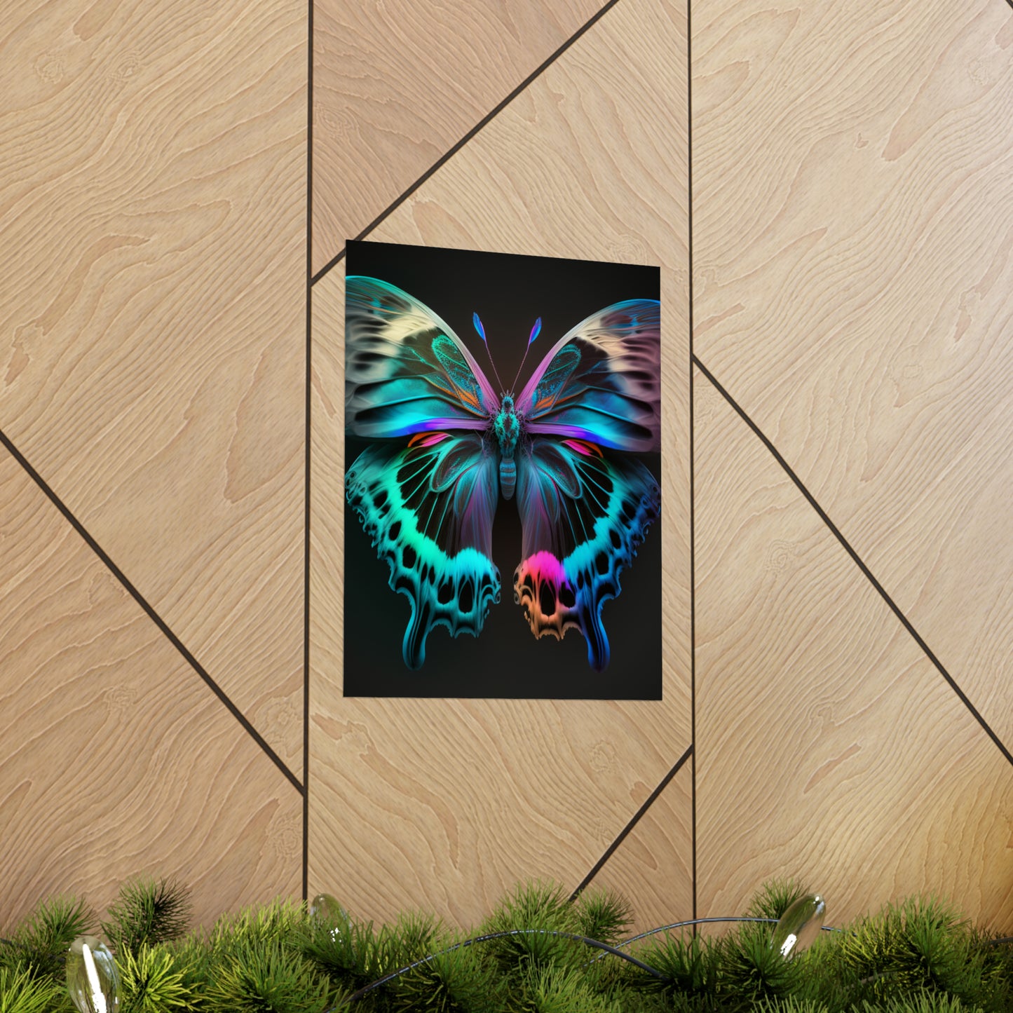 Premium Matte Vertical Posters Raw Florescent Glow 2