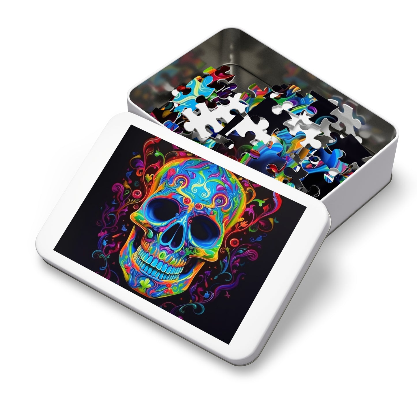 Jigsaw Puzzle (30, 110, 252, 500,1000-Piece) Macro Skull Color 4