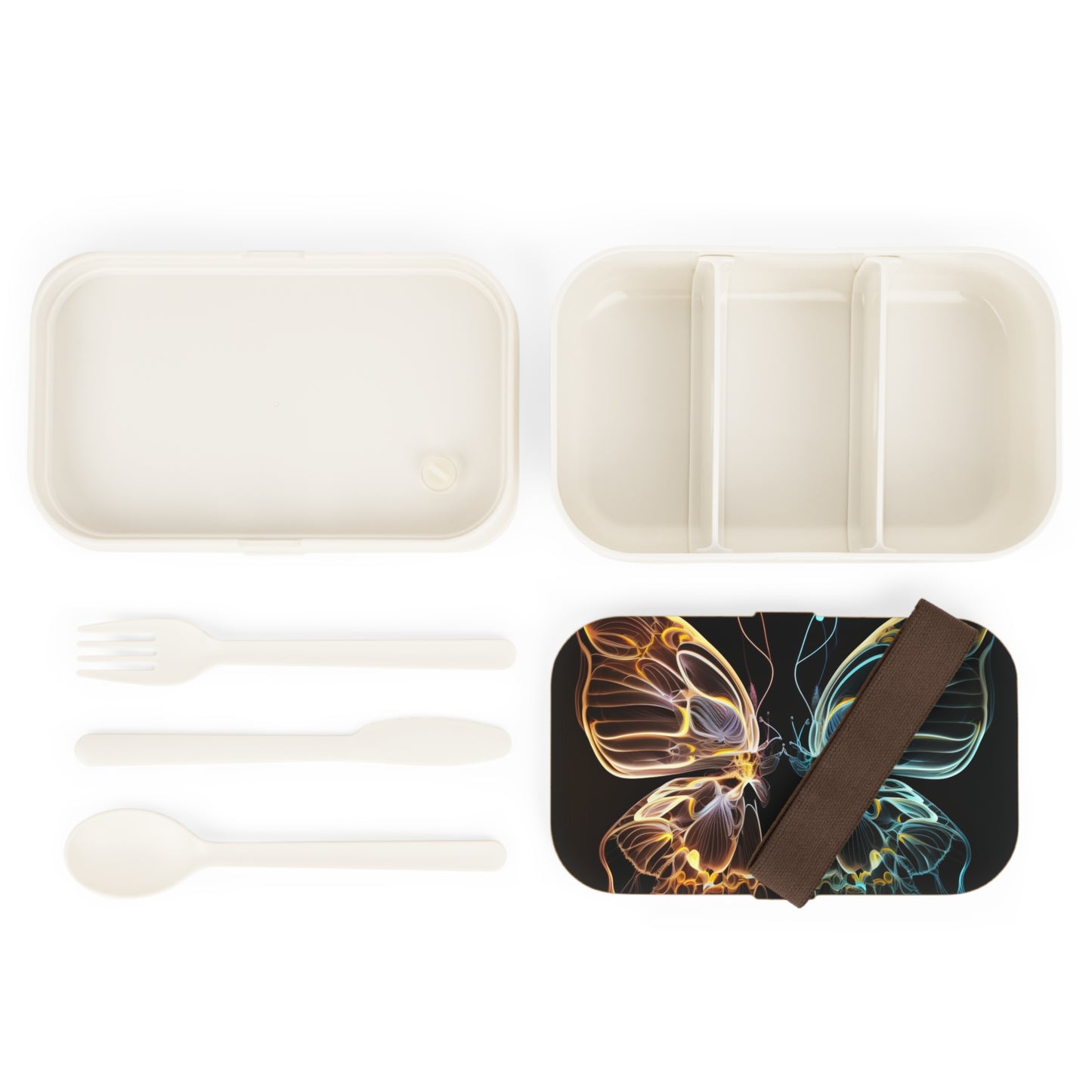 Bento Lunch Box Neon Glo Butterfly 3