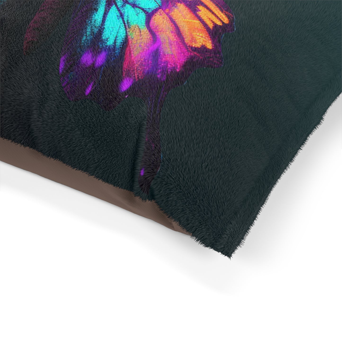 Pet Bed Hyper Colorful Butterfly Purple 4