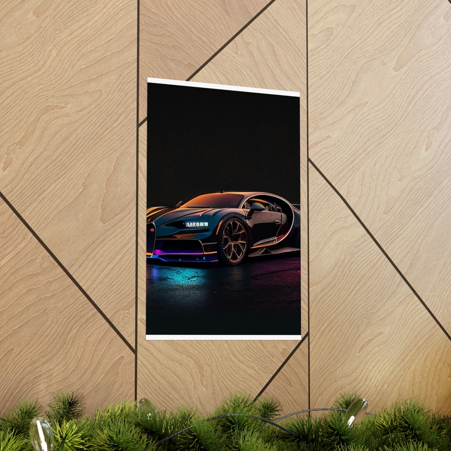 Premium Matte Vertical Posters Bugatti Chiron Super 4