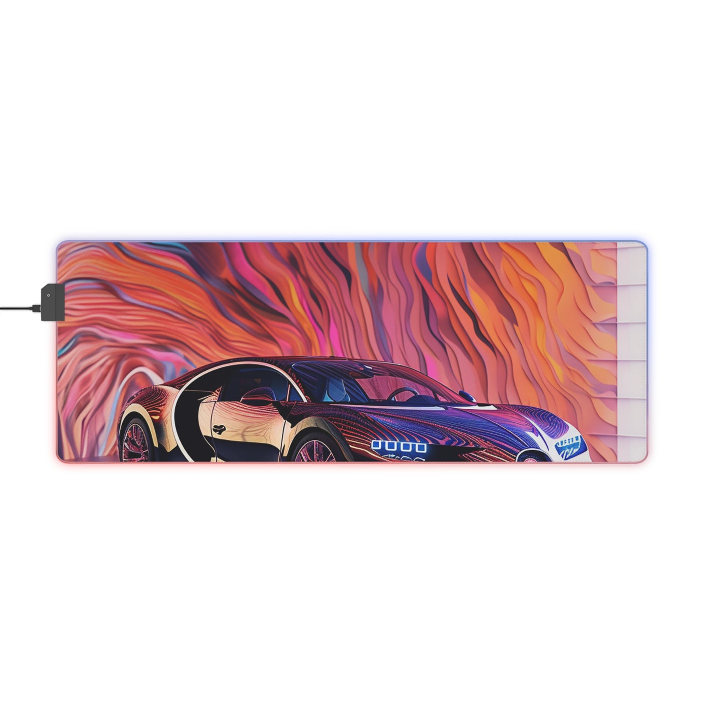 LED Gaming Mouse Pad Bugatti Abstract Flair 4