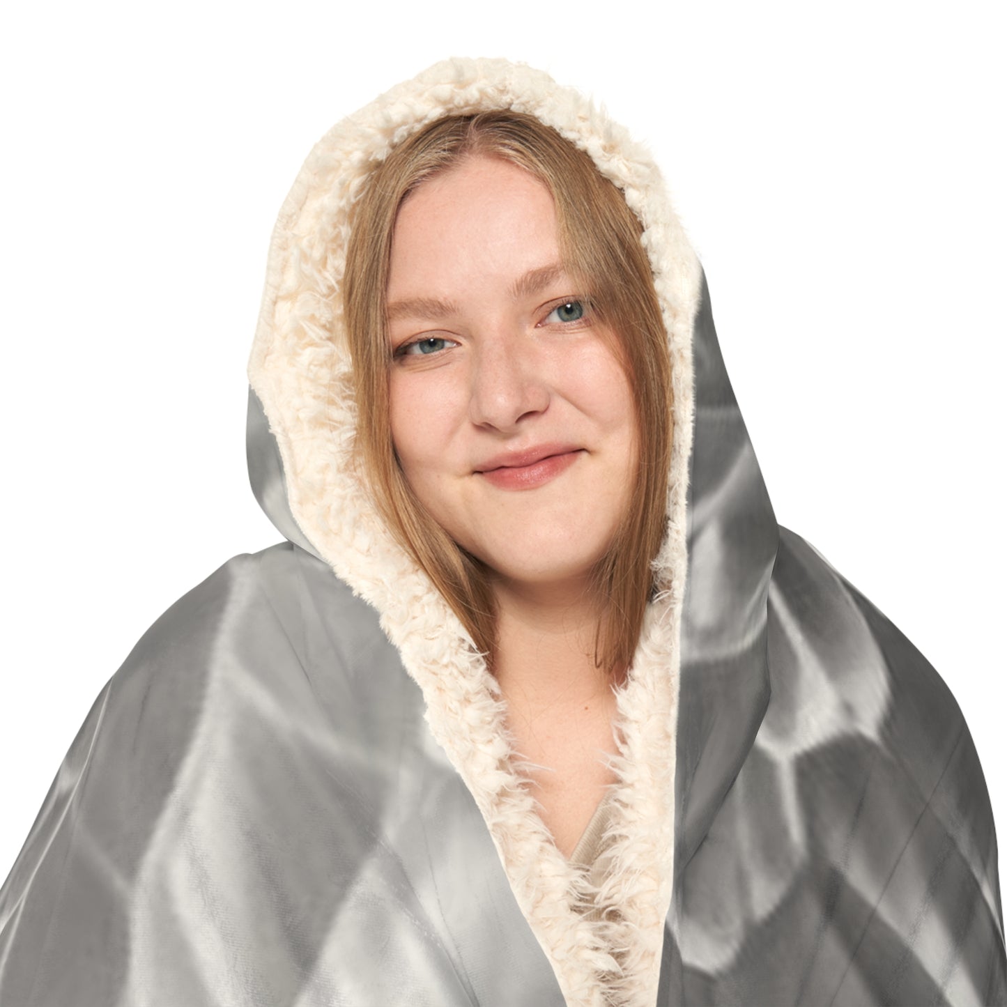 Snuggle Hooded Blanket White Dahlia 1