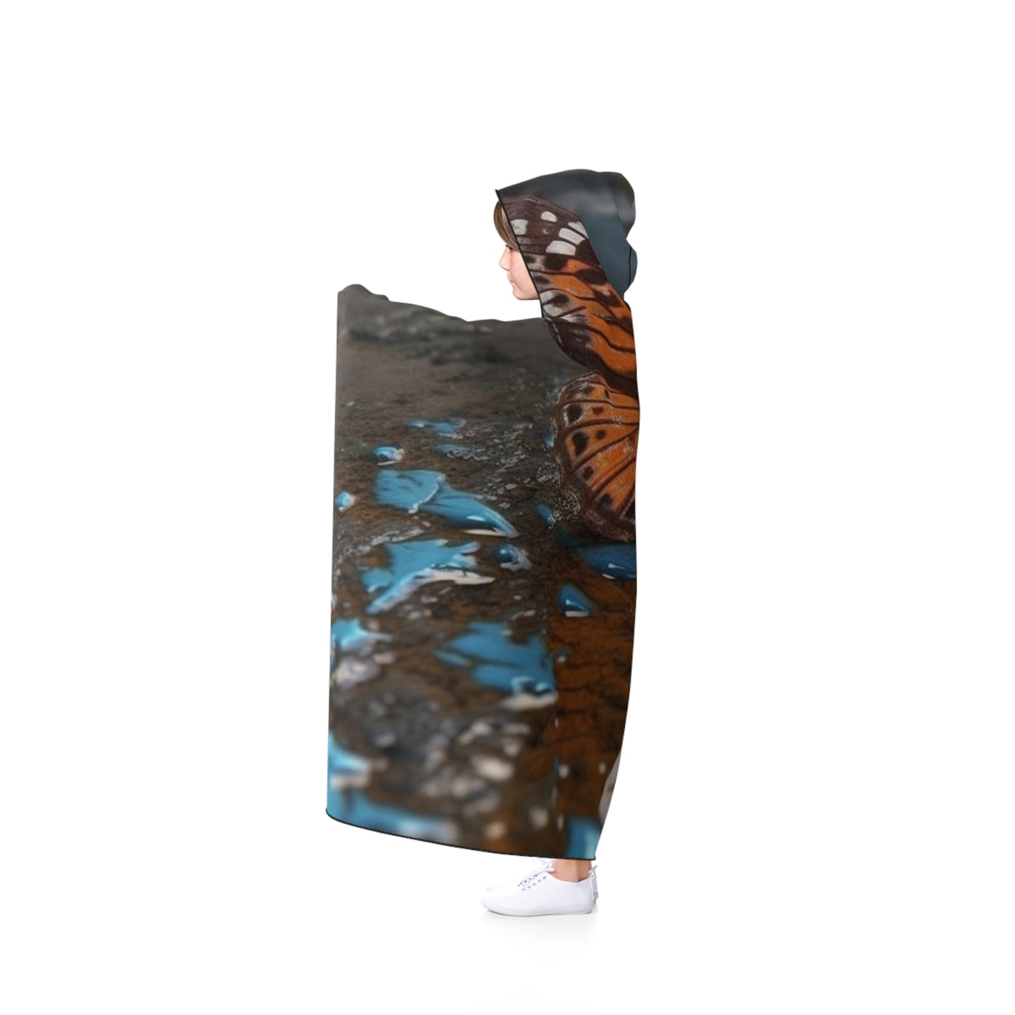 Hooded Blanket Water Butterfly Street 2