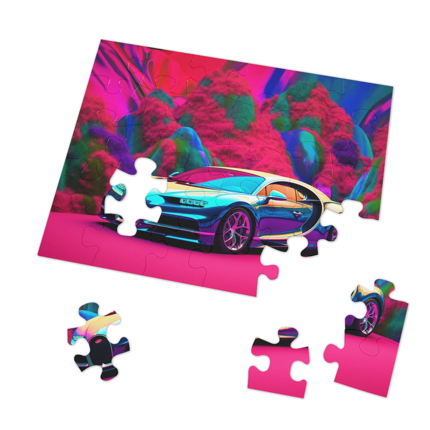 Jigsaw Puzzle (30, 110, 252, 500,1000-Piece) Florescent Bugatti Flair 4