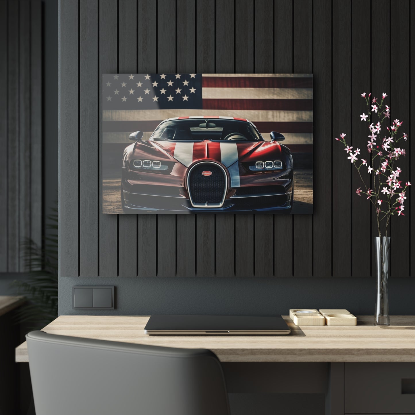 Acrylic Prints Bugatti Flag 1