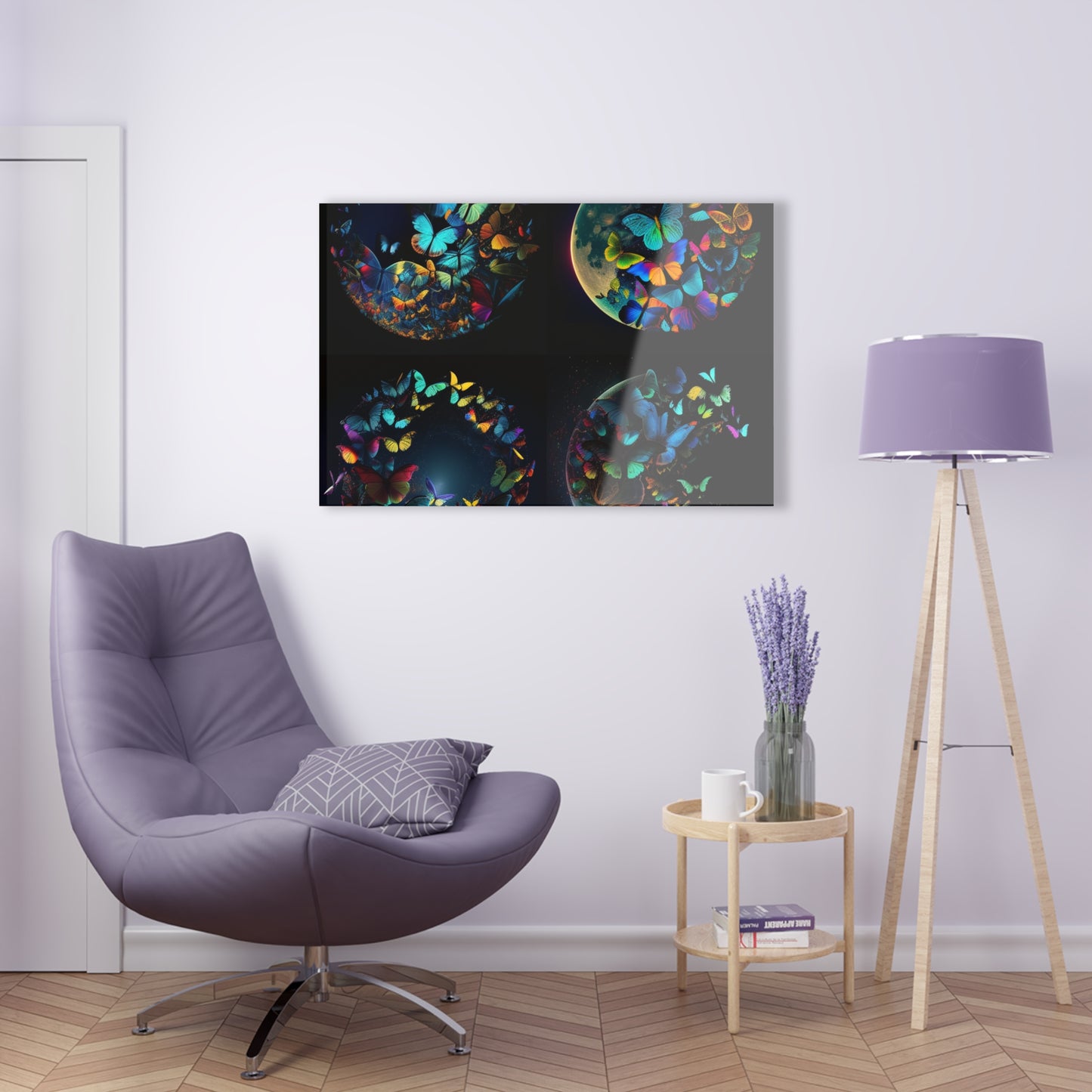 Acrylic Prints Moon Butterfly 5