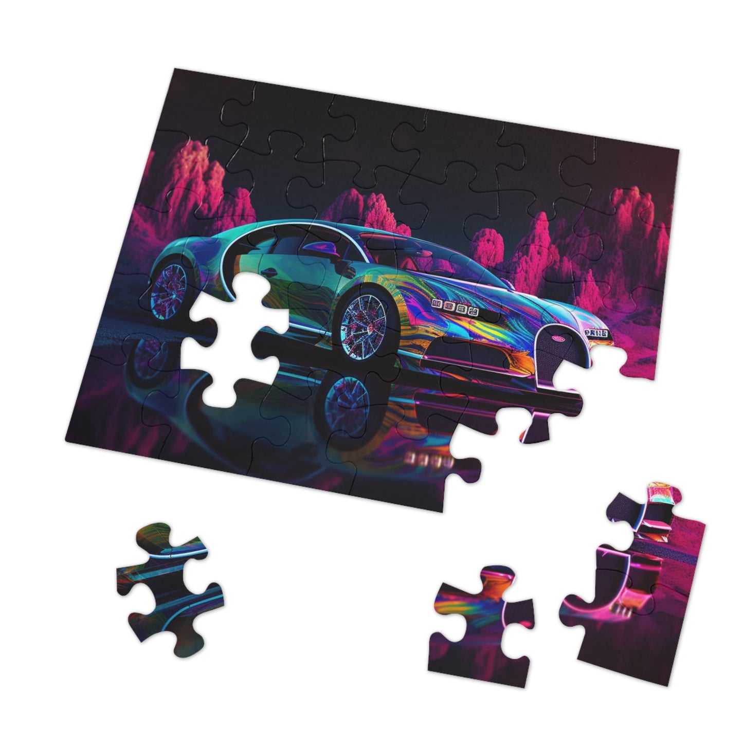 Jigsaw Puzzle (30, 110, 252, 500,1000-Piece) Florescent Bugatti Flair 2