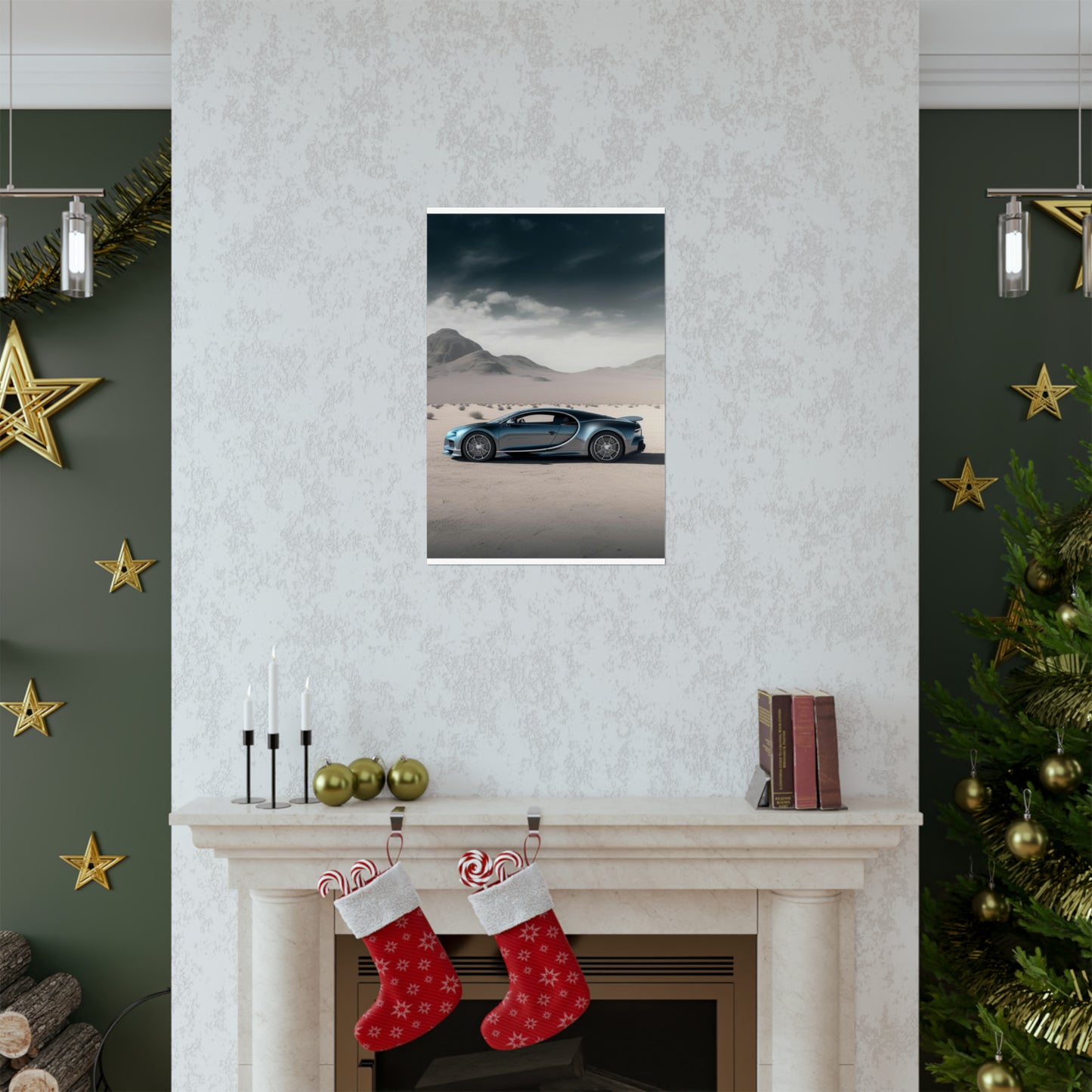 Premium Matte Vertical Posters Bugatti Real Look 1