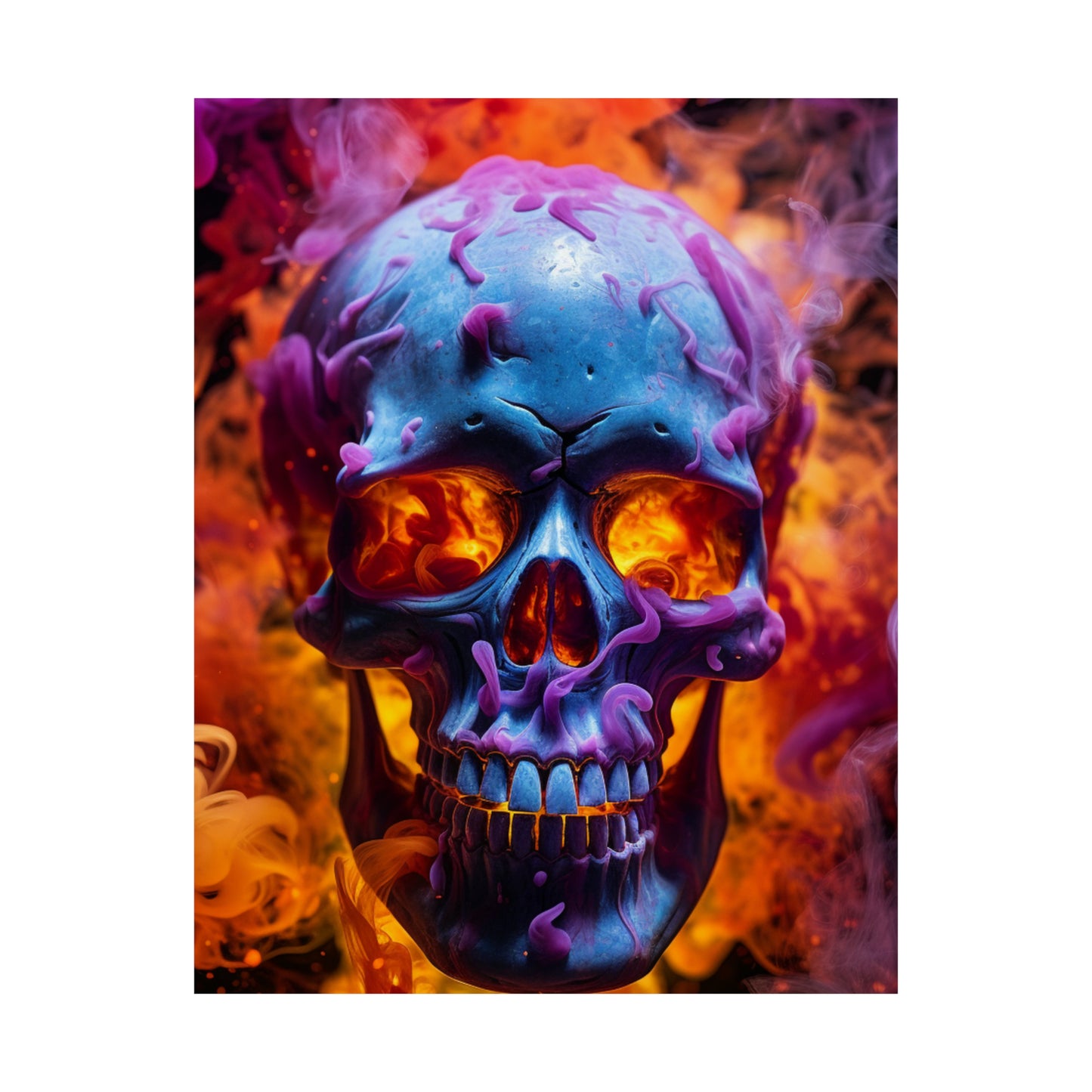 Premium Matte Vertical Posters Macro Skull 3