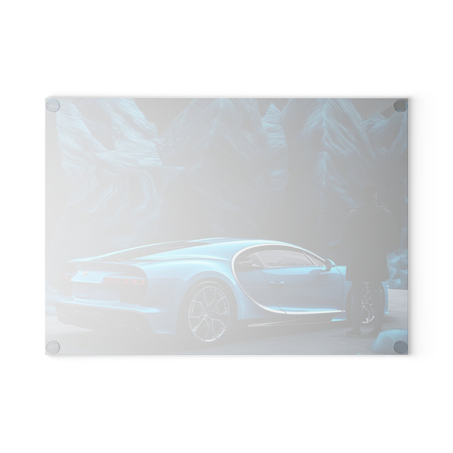 Glass Cutting Board Bugatti Real Look 3