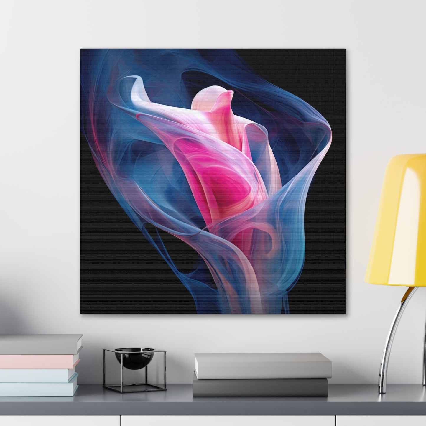 Canvas Gallery Wraps Pink & Blue Tulip Rose 3