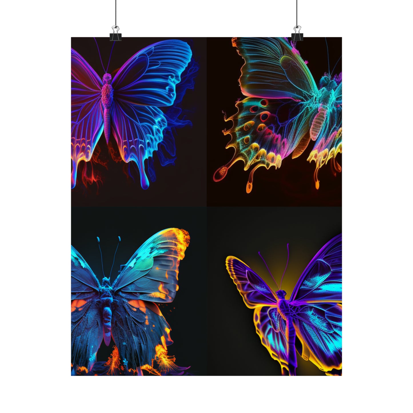 Premium Matte Vertical Posters Thermal Butterfly 5