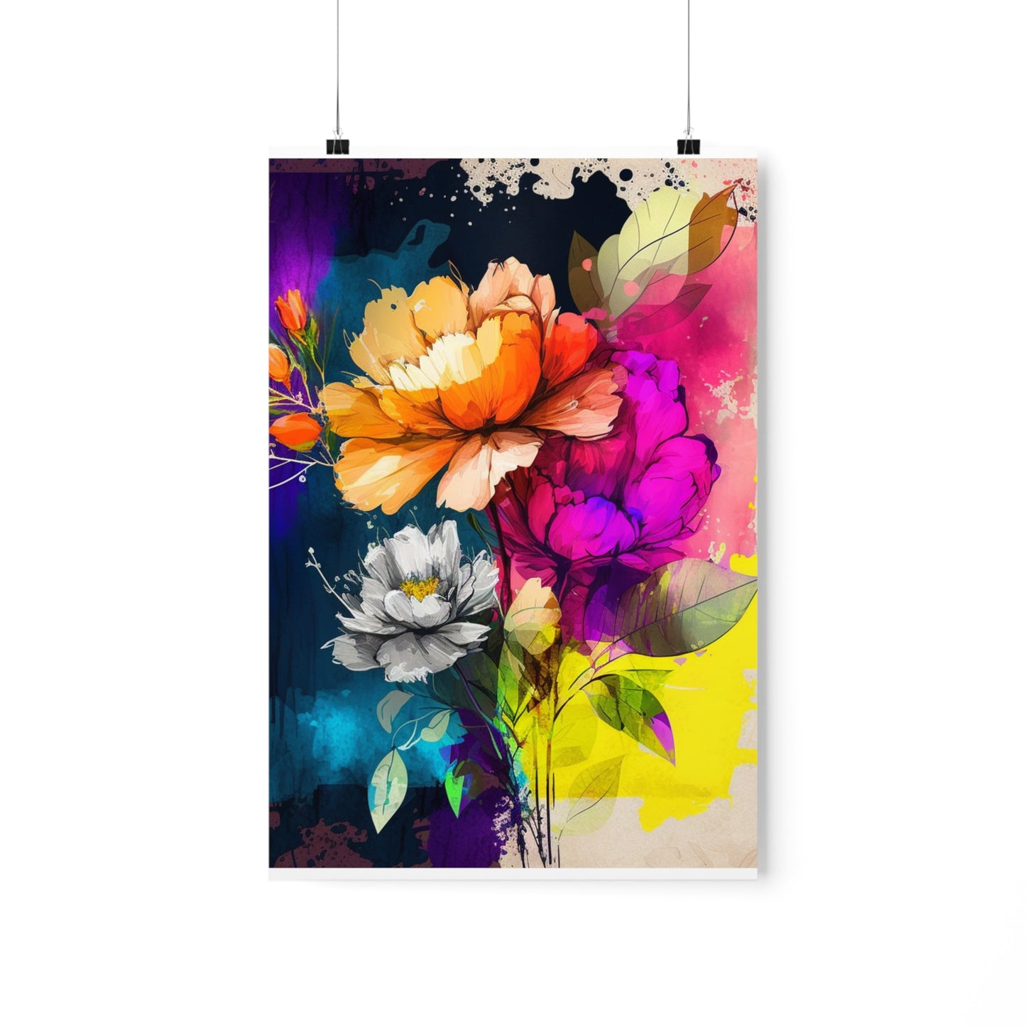 Premium Matte Vertical Posters Bright Spring Flowers 4