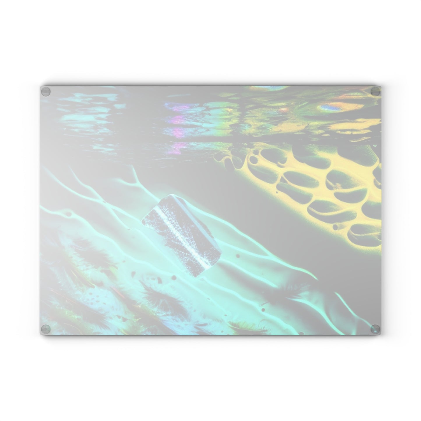 Glass Cutting Board Florescent Glow 2