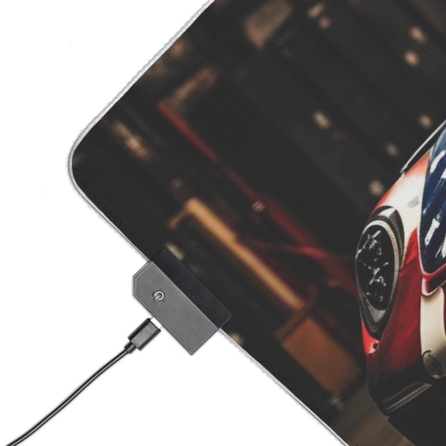 LED Gaming Mouse Pad American Flag Porsche 4