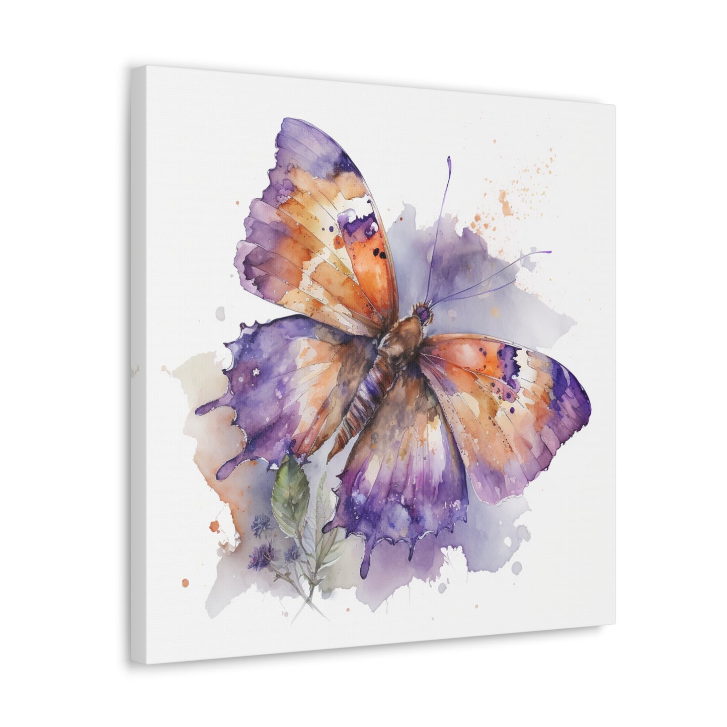 Canvas Gallery Wraps MerlinRose Watercolor Butterfly 1