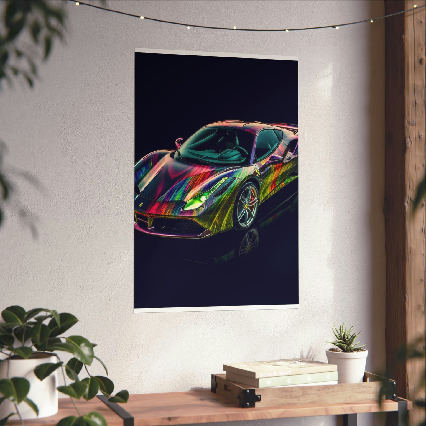 Premium Matte Vertical Posters Ferrari Color 3