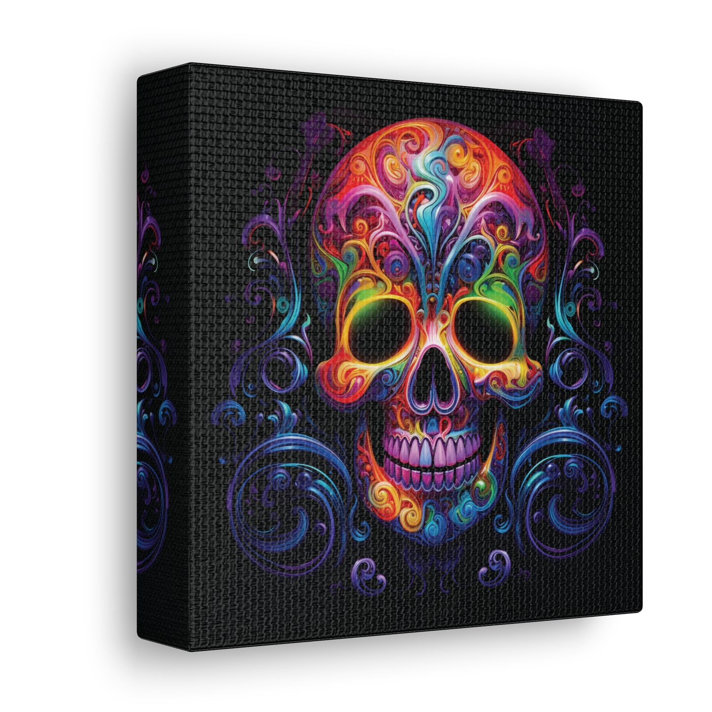 Canvas Gallery Wraps Macro Skull Color 2