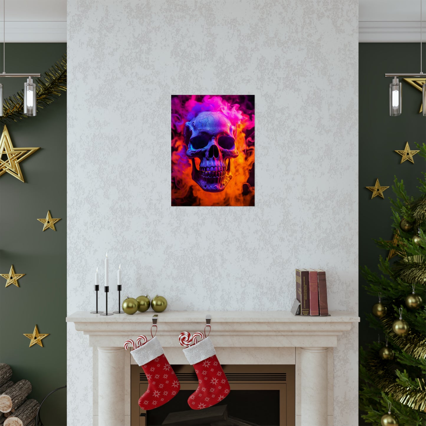 Premium Matte Vertical Posters Macro Skull 4