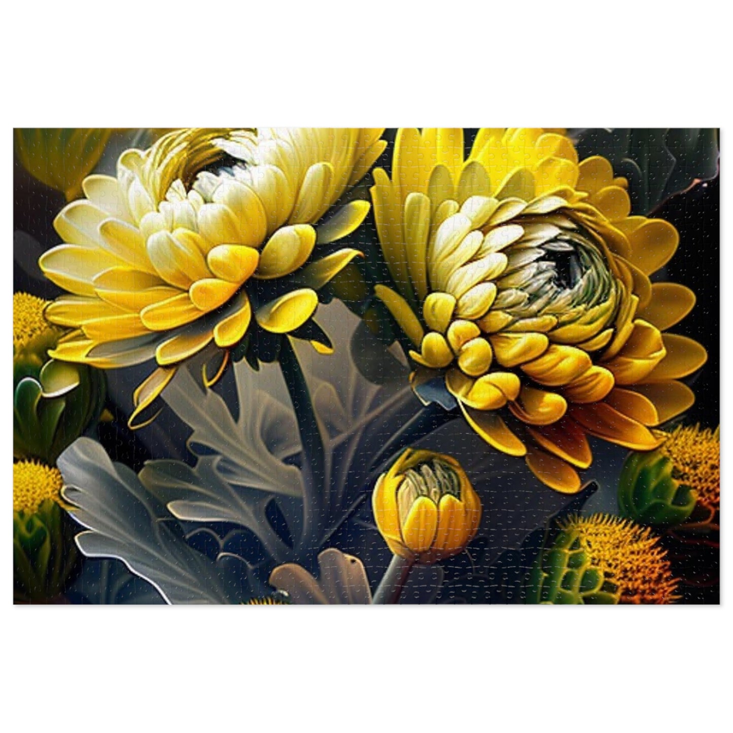 Jigsaw Puzzle (30, 110, 252, 500,1000-Piece) Yellow Hermosas Flores Amarillas 2