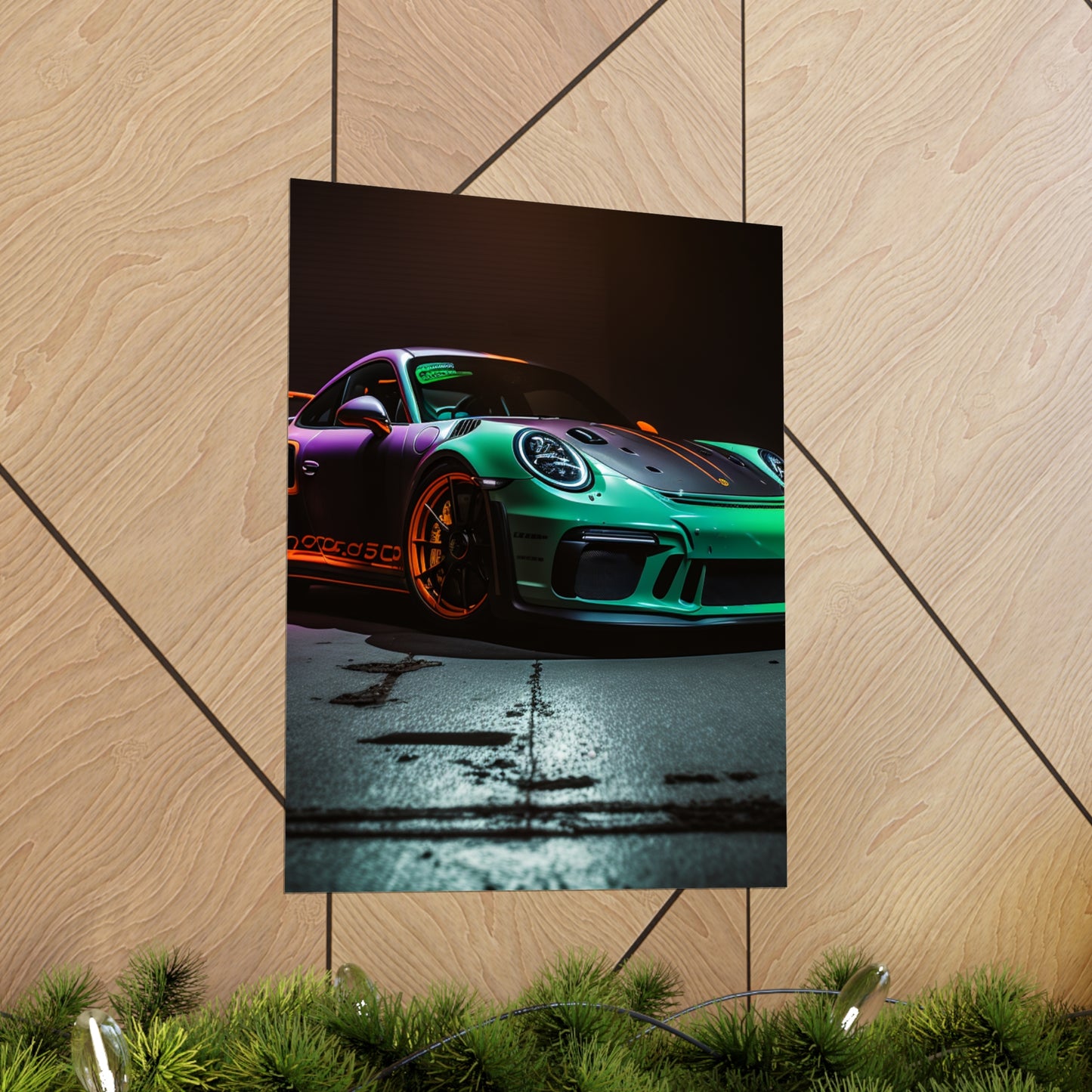 Premium Matte Vertical Posters Porsche Color 4