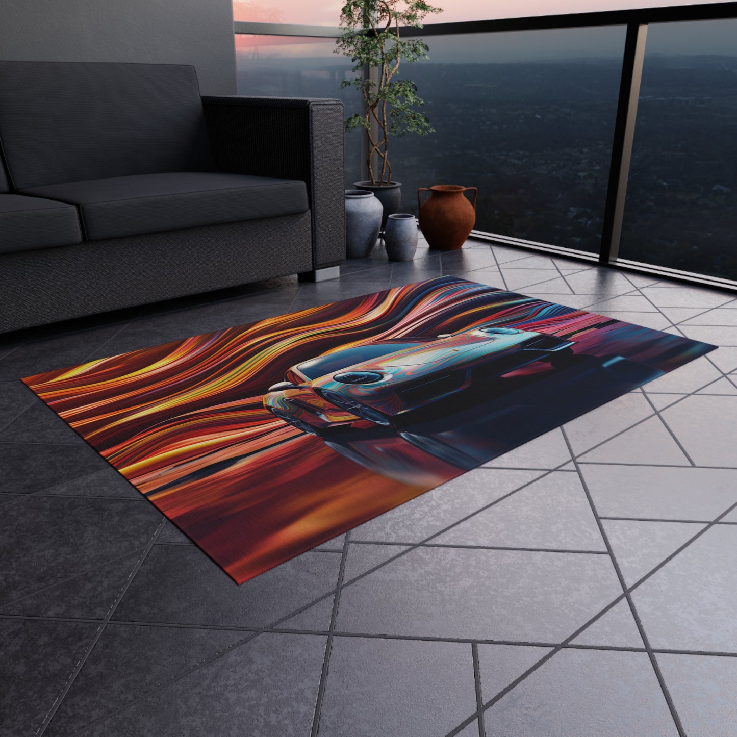 Outdoor Rug  Porsche Water Fusion 1