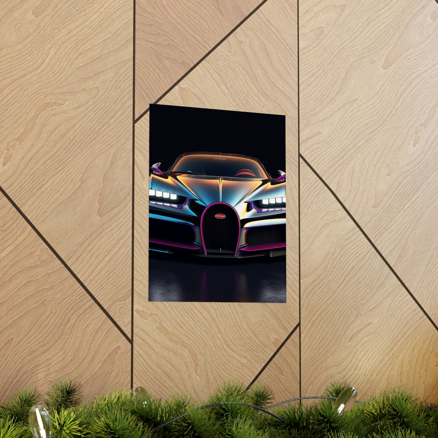 Premium Matte Vertical Posters Hyper Bugatti Chiron 1