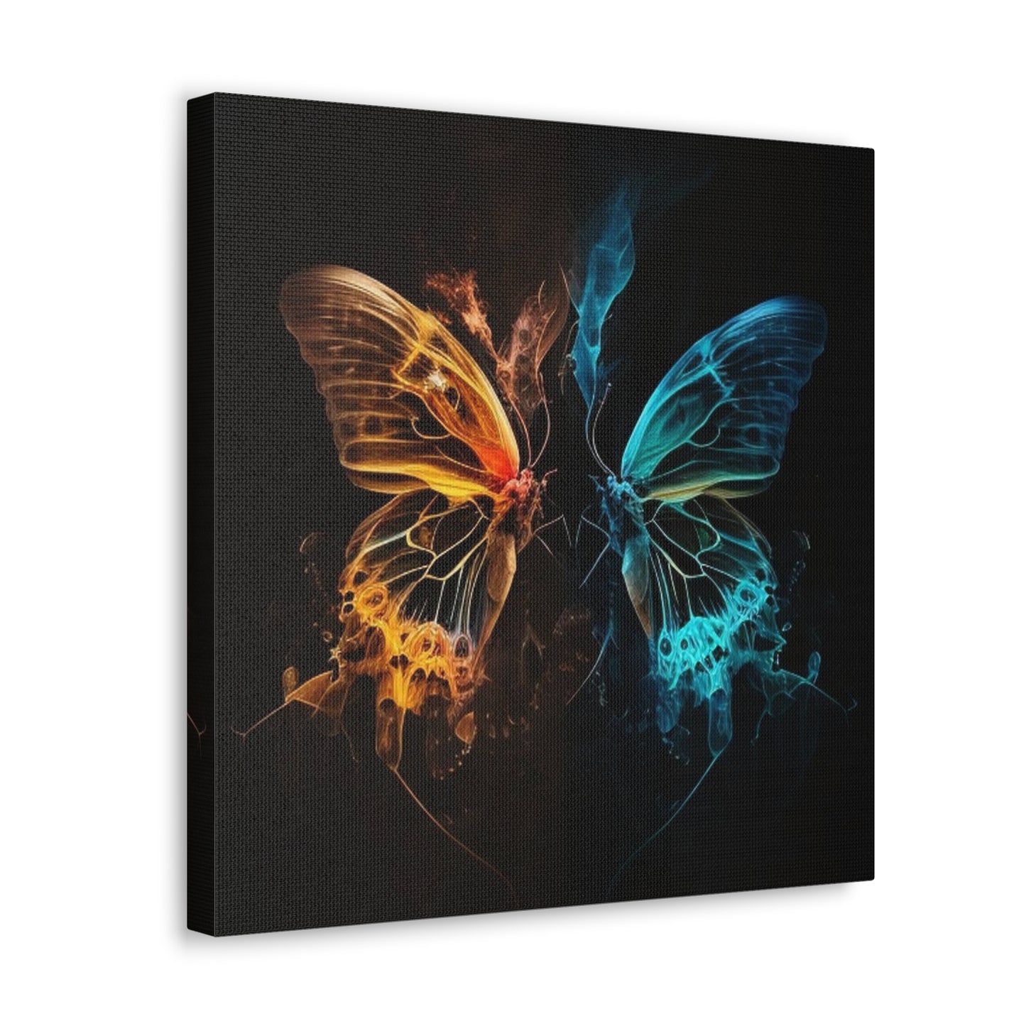 Canvas Gallery Wraps Kiss Neon Butterfly 3