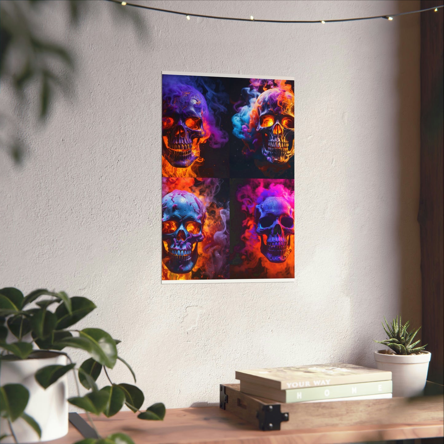 Premium Matte Vertical Posters Macro Skull 5