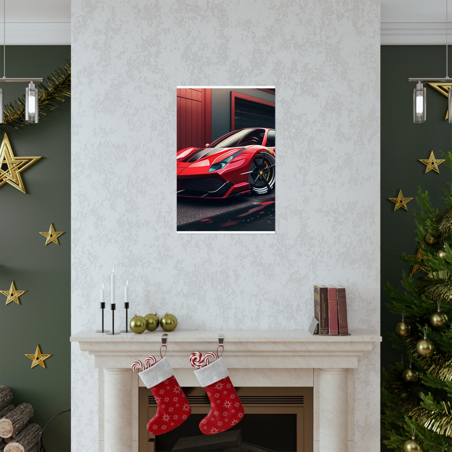 Premium Matte Vertical Posters Ferrari Hyper 1