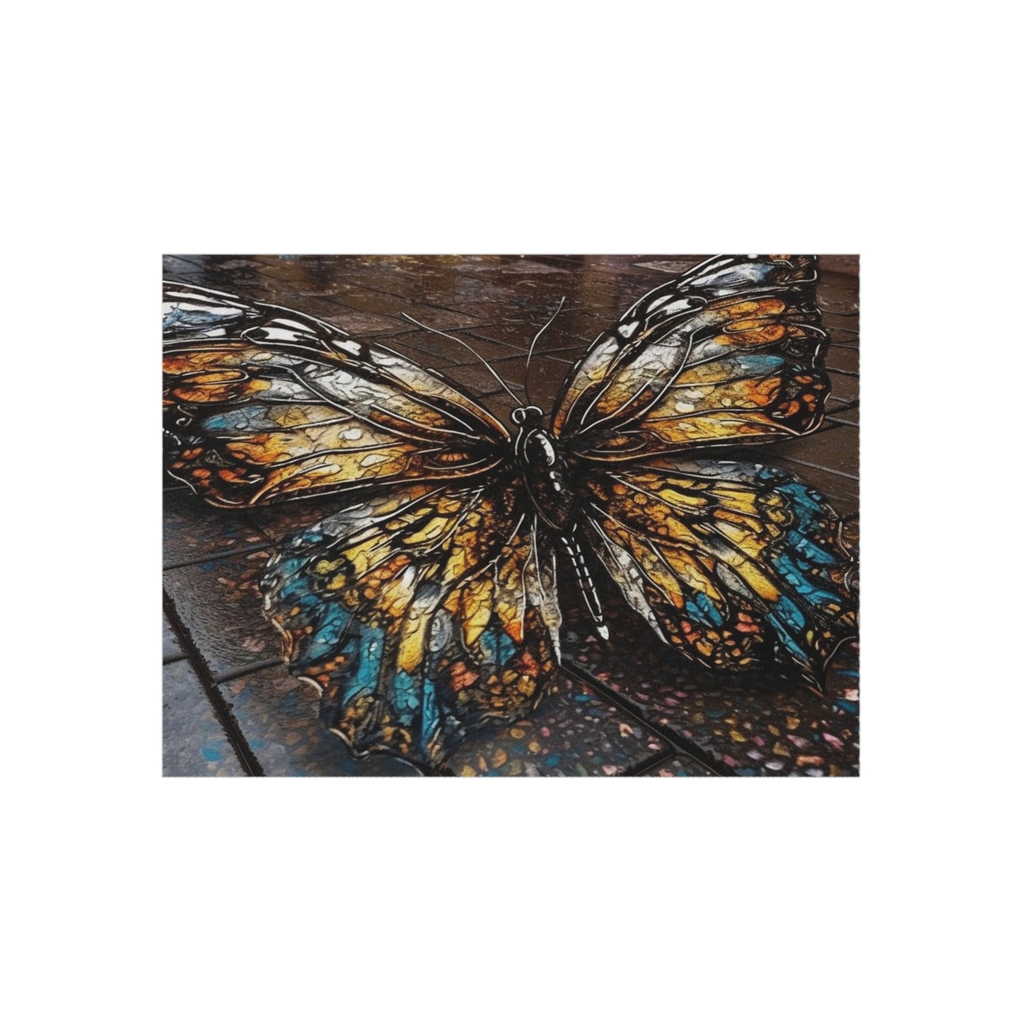 Outdoor Rug  Water Butterfly Street 1