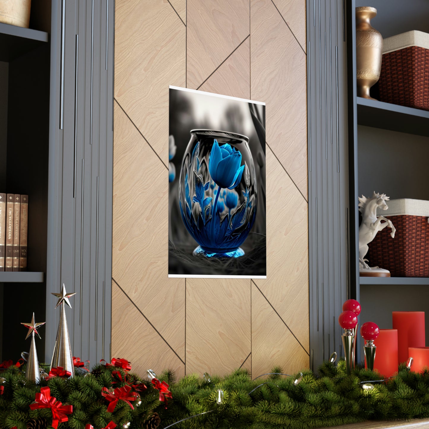 Premium Matte Vertical Posters Tulip Blue 2