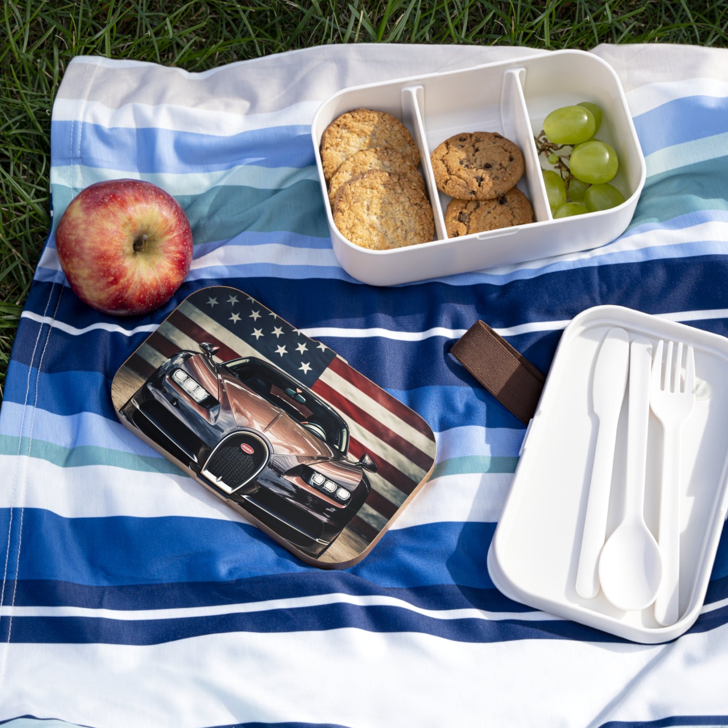 Bento Lunch Box Bugatti Flag 4