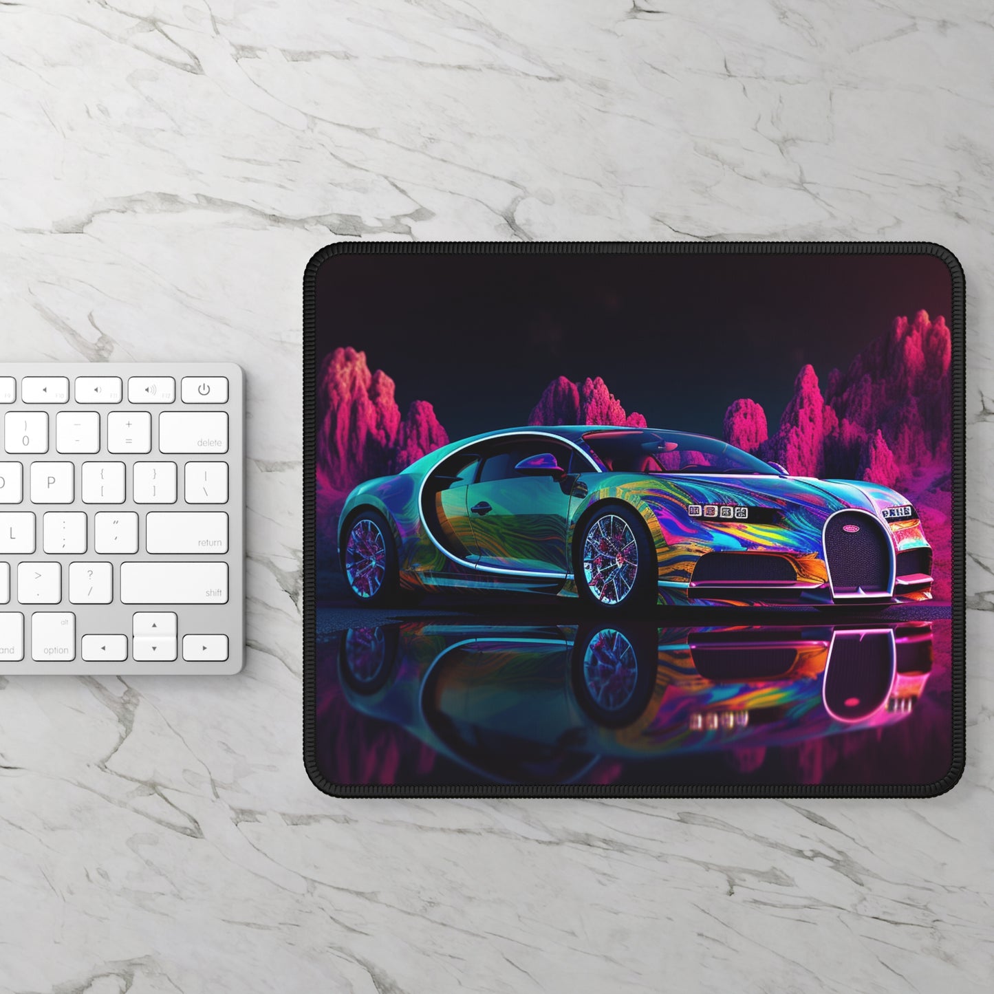 Gaming Mouse Pad  Florescent Bugatti Flair 2