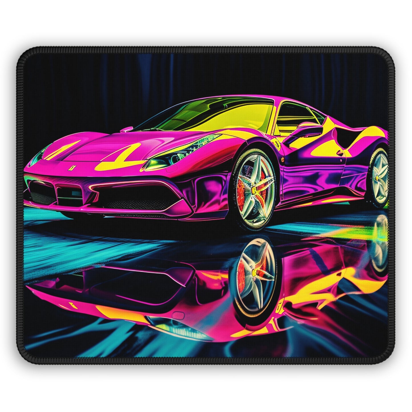 Gaming Mouse Pad  Pink Ferrari Macro 3